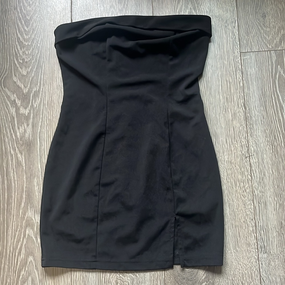 Women’s Black Strapless Dress Shein Small